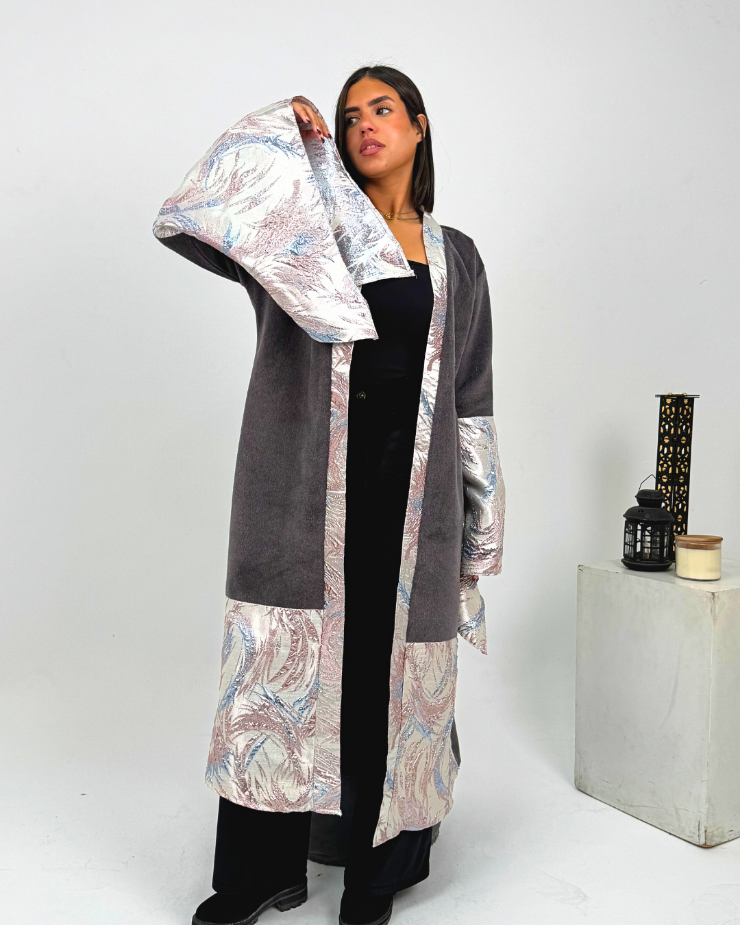 Graphite Bloom Kaftan