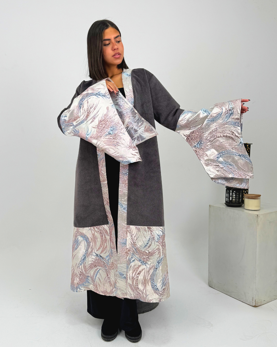 Graphite Bloom Kaftan