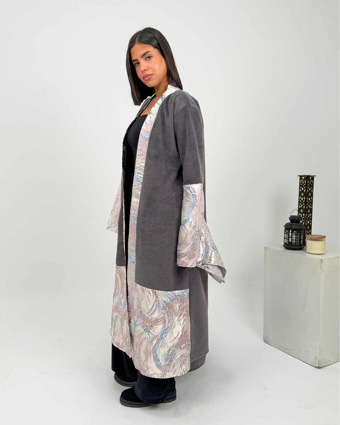 Graphite Bloom Kaftan