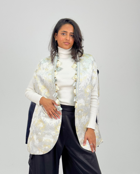 Double Face Tassel Cape