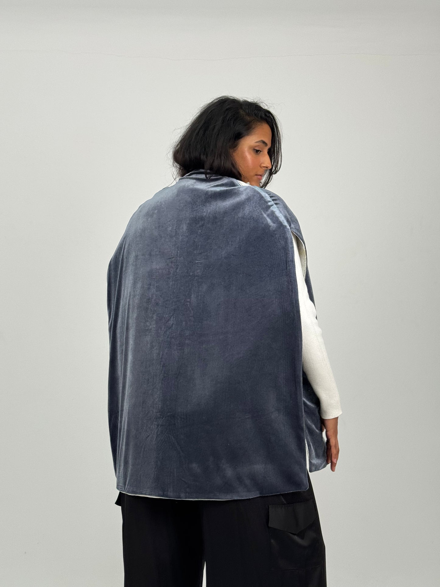 Double Face Tassel Cape