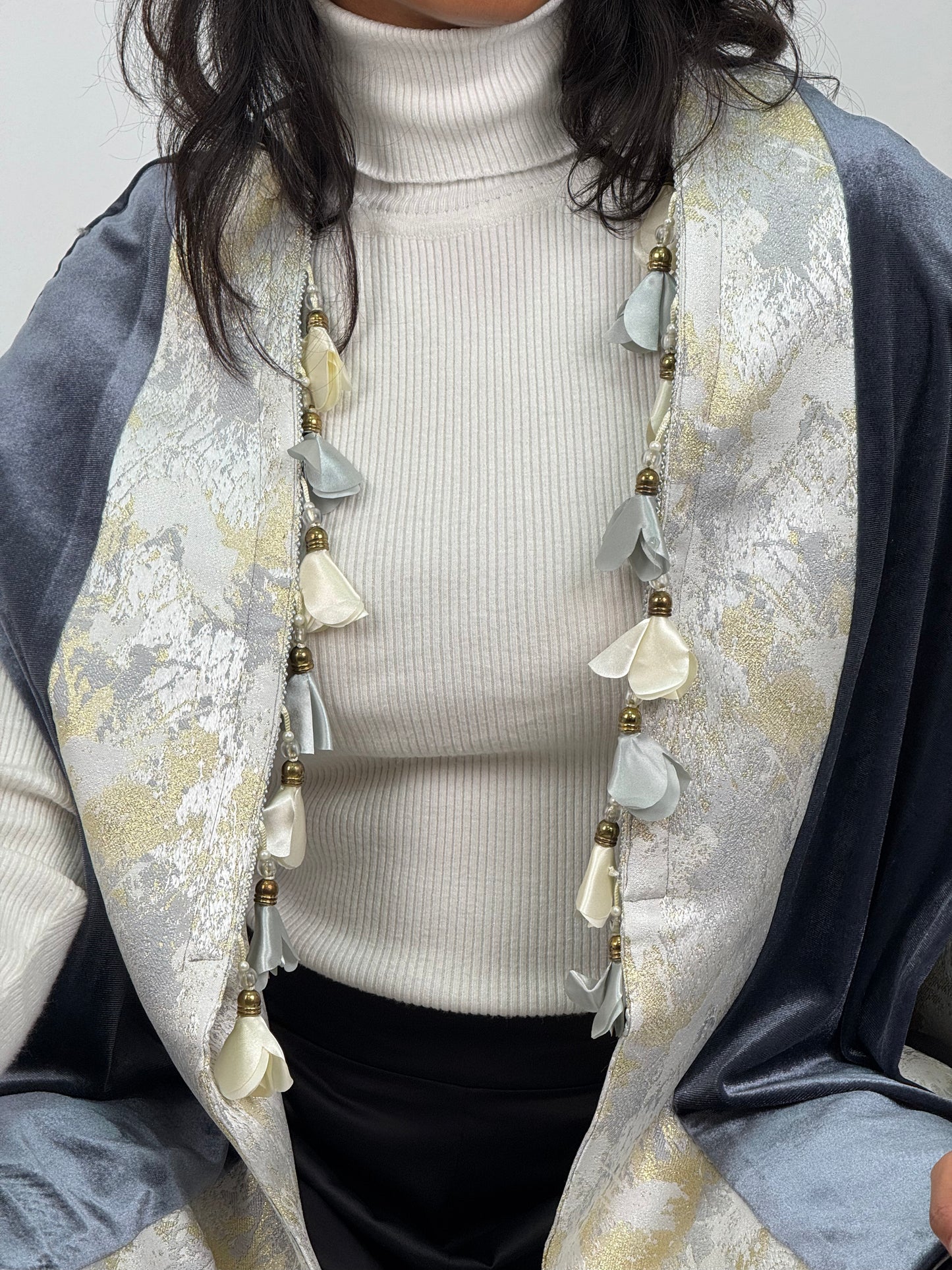 Double Face Tassel Cape