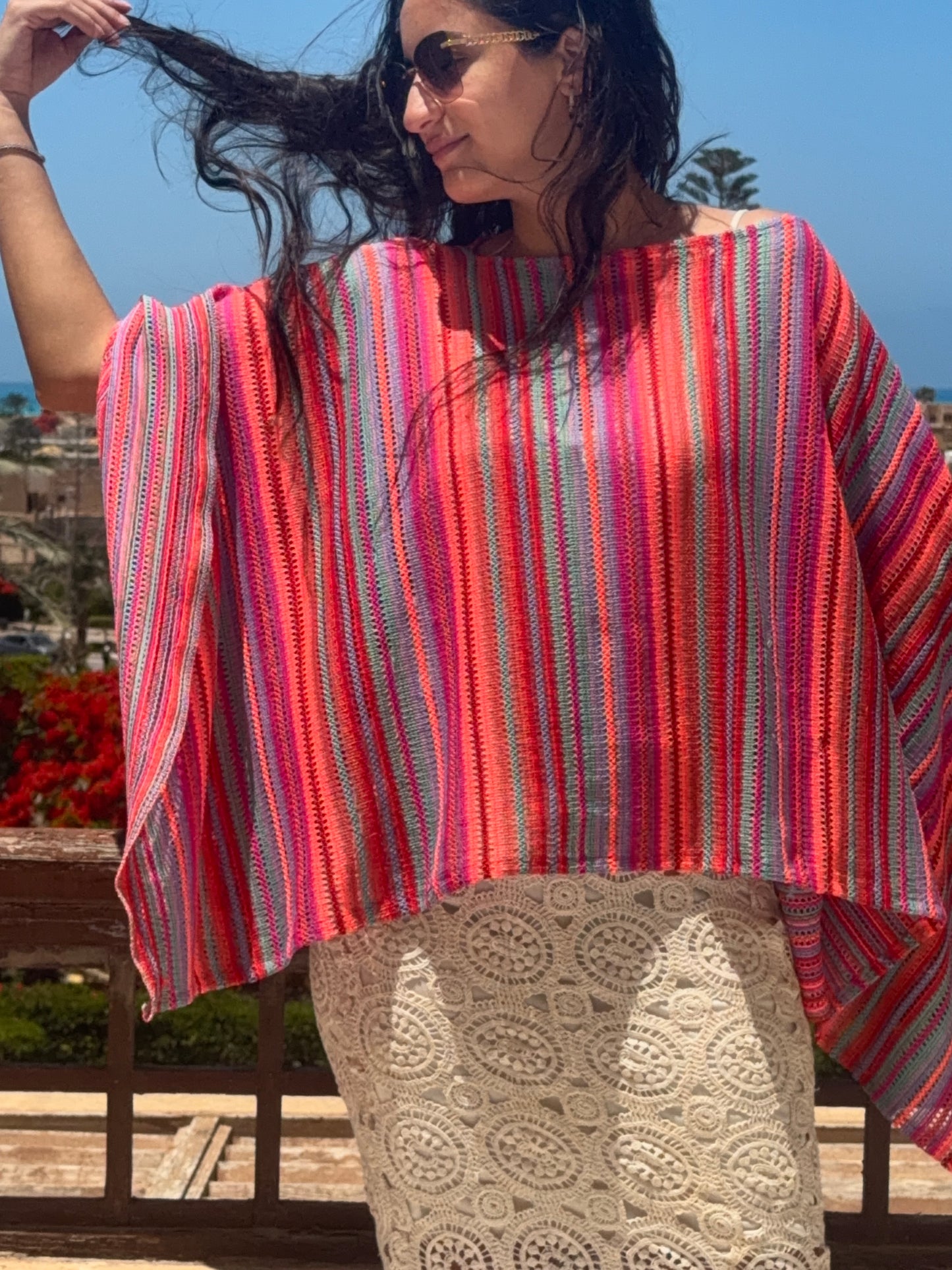 Prisma Knit Puncho