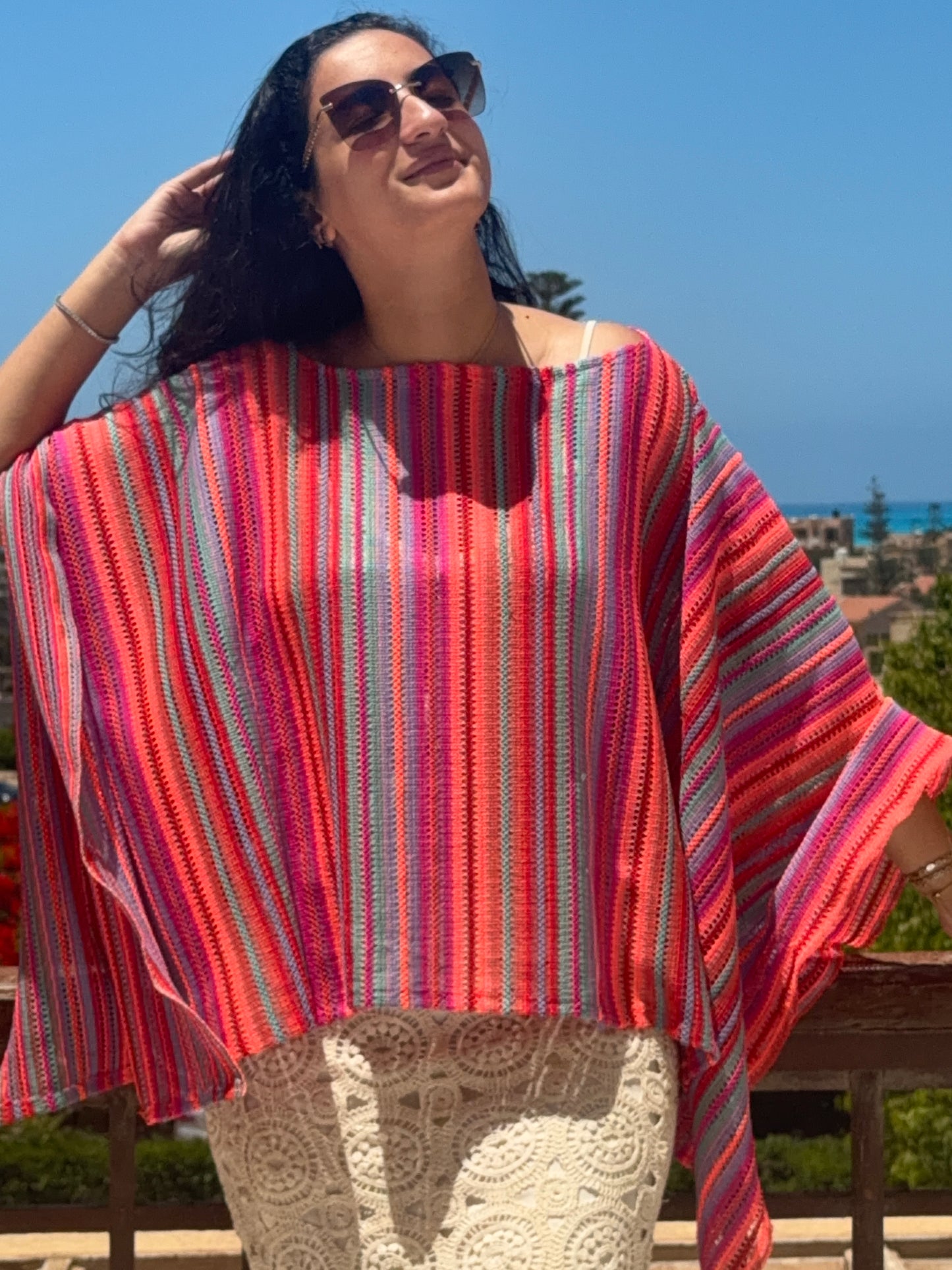 Prisma Knit Puncho