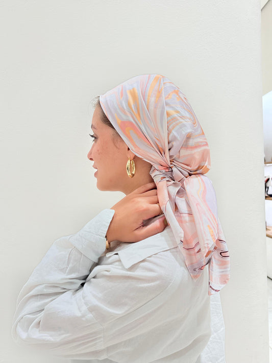 Rose Marble Scarf